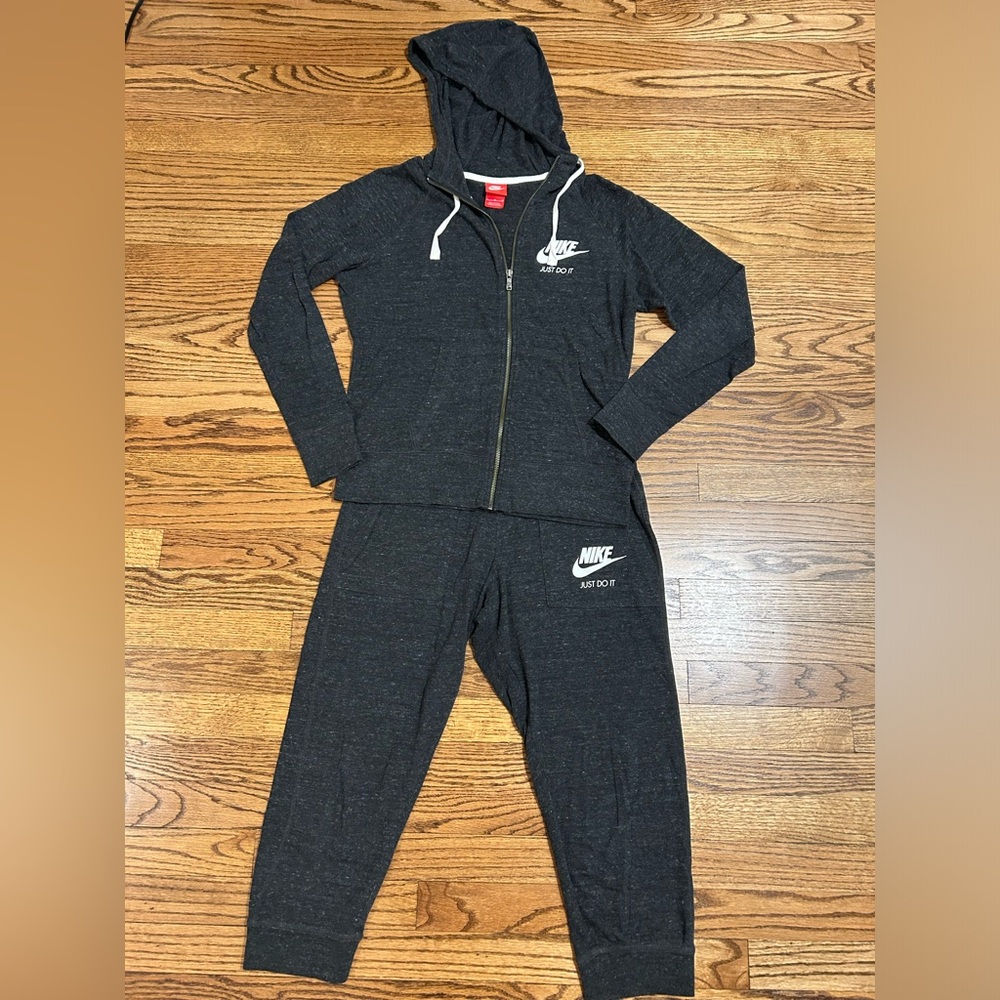 Women’s Nike Dark Grey Matching Sweatsuit Set